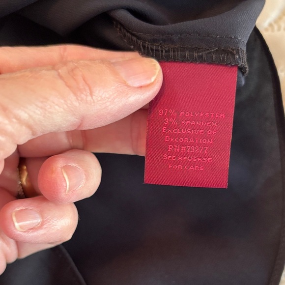 212 Collection Black Ruffle Neck Sleeveless Dress Blouse Size Small - Picture 6 of 7